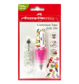 Bút Xóa Kéo Nắp Đậy QAR 506, 6M, FANCY LIGHT PINK +1 Refill